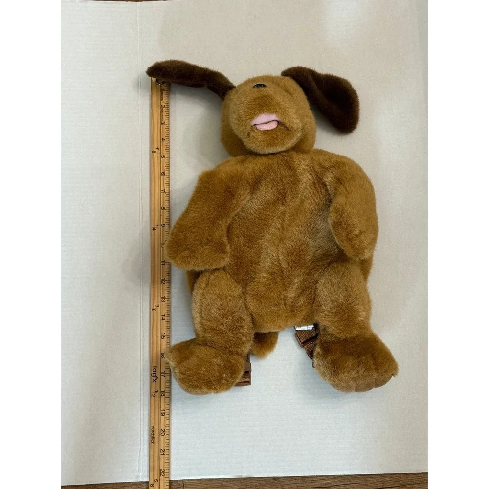Puppy Dog Brown Plush Backpack Purse‎ J Stuff & Associates